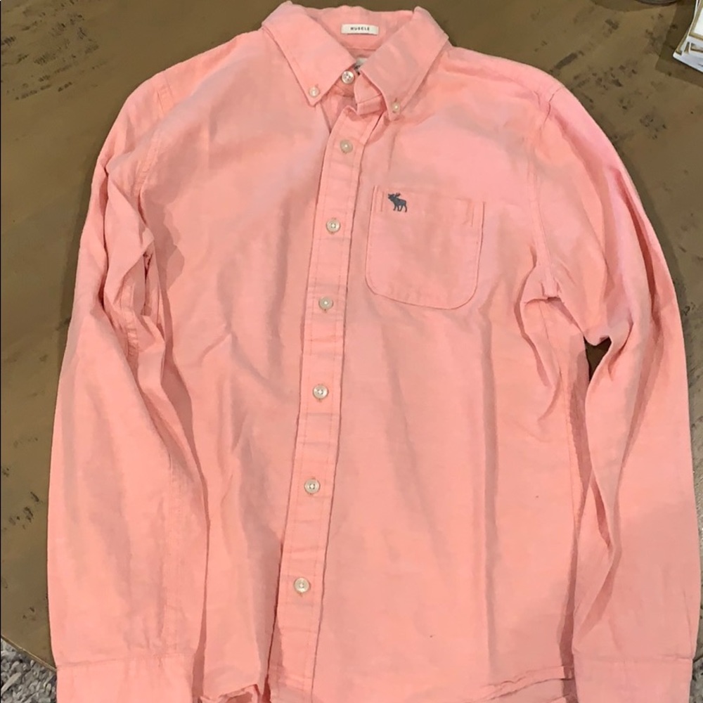 Peach Abercrombie and Fitch long sleeve
